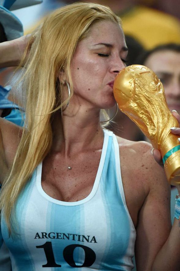 Argentina Team at FIFA World Cup Brazil 2014