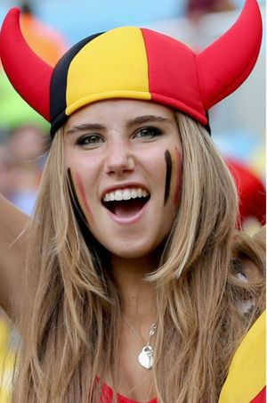 Belgium Team at FIFA World Cup Brazil 2014