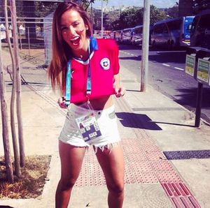 Jhendelyn Nuñez Flashes Her Bra When Chile Player Scored Against Brazil