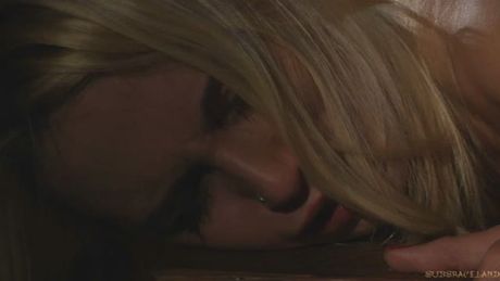 It is a real pleasure for master to punish this slave's nice boobs with a rough squeezing for a start.