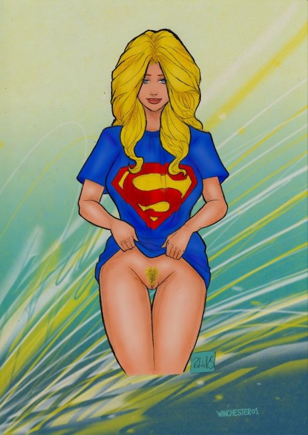 Supergirl blond peek