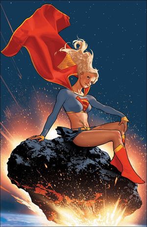 Supergirl space pose