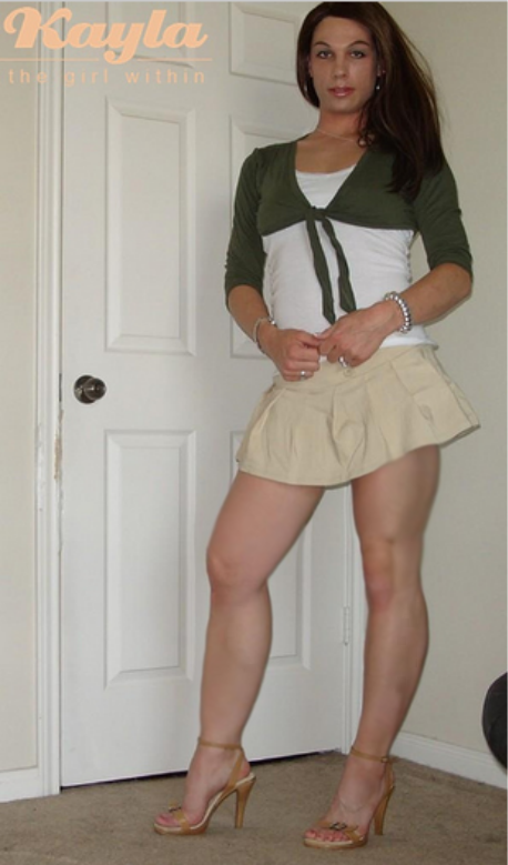 Pretty Transvestite crossdresser Kayla