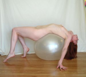 Yoga Ball Nude stock 1 by chamberstock