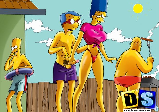 Milhouse & Marge Simpson