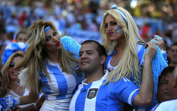 Argentina Team at FIFA World Cup Brazil 2014