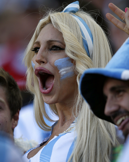 Argentina Team at FIFA World Cup Brazil 2014