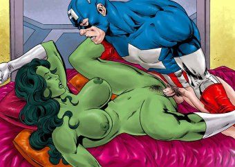 Captain America et She Hulk
