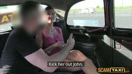 Damn hot Gabriella gets hopped in the taxi. She gets blackmailed by the drivers friend. The drivers friend fuck her sweet pink pussy.