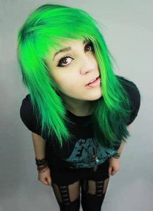 Green hair
