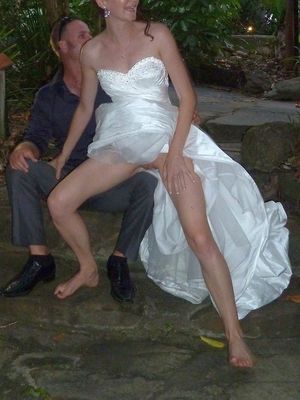 bride upskirt nude pussy flashing