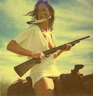 On horseback no panties