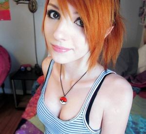 Cute redhead teen