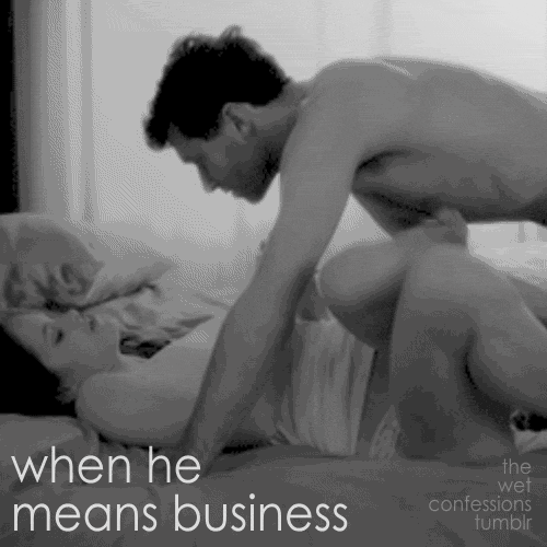 when he means business
