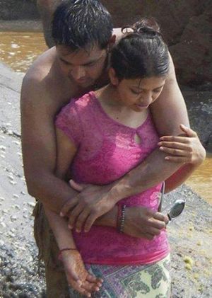 Indian couples outdoor sex