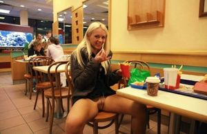McDonald's no panties on..