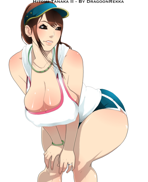 huge brunette tits in a tank top and short shorts