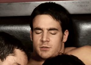 Randy Blue's Chris Rockway feels delirious while having his powerful alpha-male cock worshipped and sucked by his two gay bottom bitches