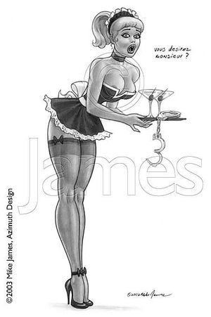 Assistance - pin-up by Mike James