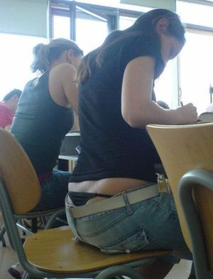 Students and thongs.. Poor teachers