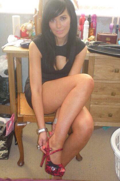 Gorgeous thighs on this whore girlfriend