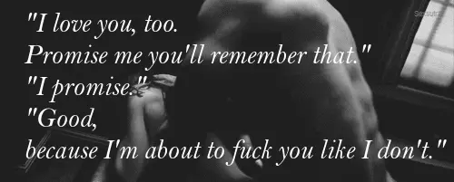 Promise me you will remember that.