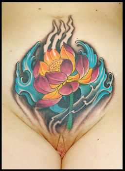 Sexy girls and their pussy with tattoos