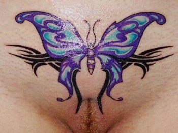 Sexy girls and their pussy with tattoos