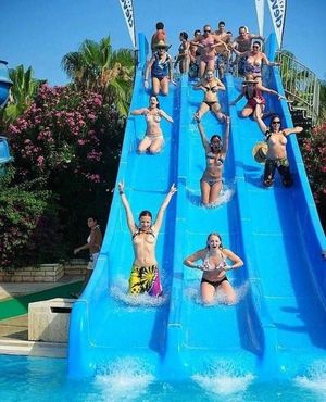 waterslide fun