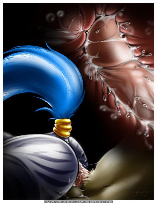 anthro anus ass big_ass big_breasts breasts bunny chair clothes coat female fur furry internal licking male nipples paizuri panties penis pussy vagina vaginal_penetration wet zebra