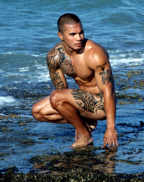 sexy Asian at beach