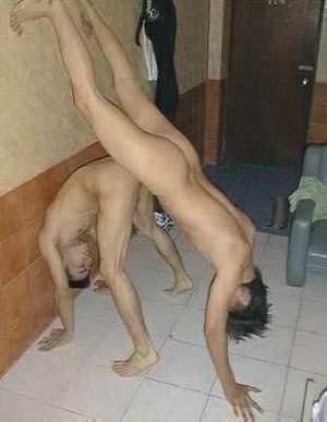 gay asians with weird flexable sex