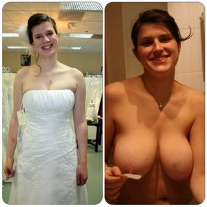 Nice tits on bride