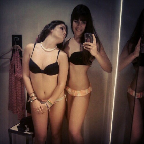 just trying on new bras