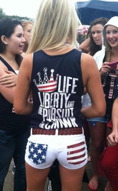 shorts cute white blue girly seqins american flag shorts fourth of july red shirt Belt