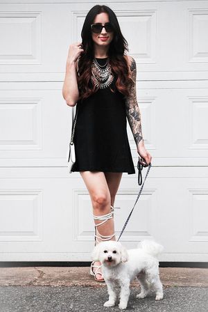 Teen sex photos presents hot tattooed girl: Hot tattooed girl with little dog. Here you will find best babes with tattoos and hot inked girls.