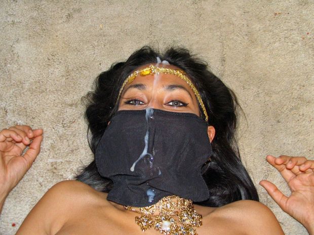 she takes a facial.