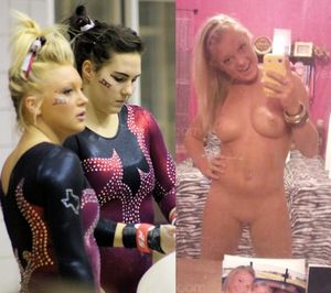 Gymnast selfie oops 2!