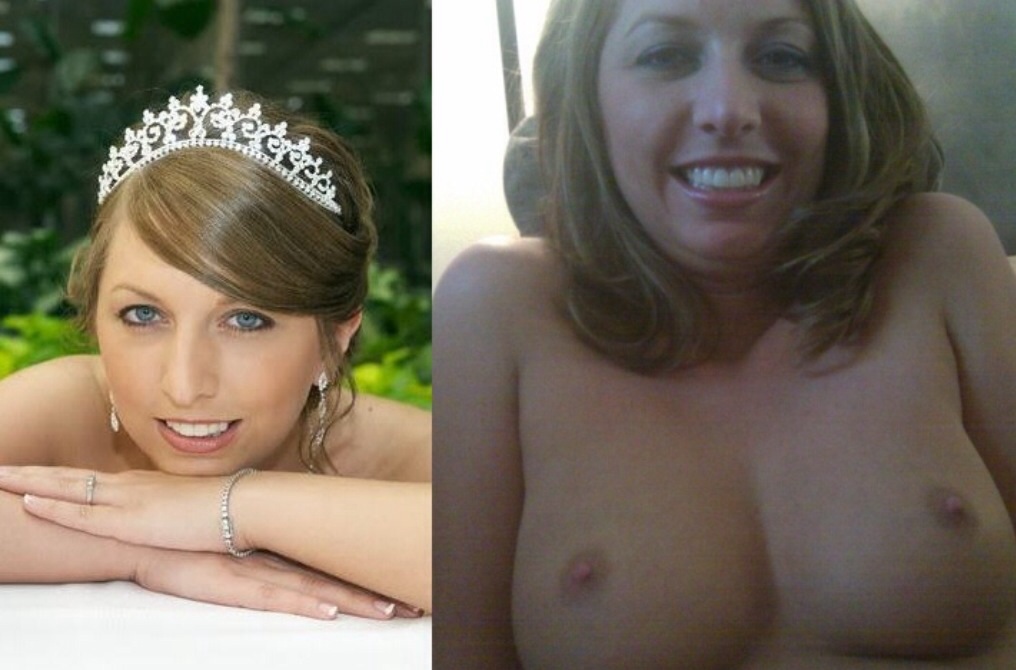 Bride with nice tits and smile