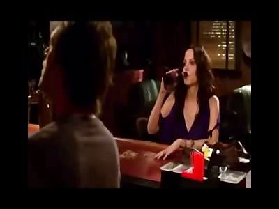 Marie Louise Parker getting spanked.