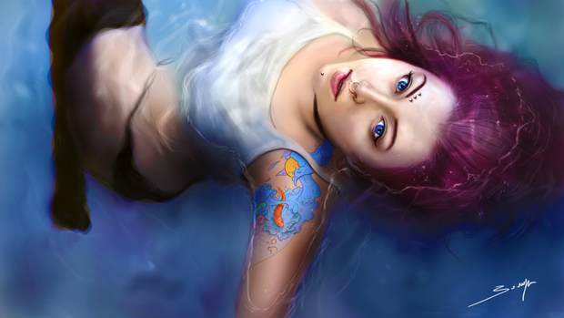 Suicide Girl art by ArisT0te