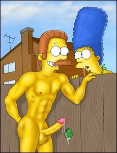 marge simpson sucking neighbors cock