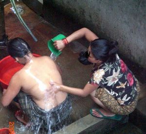 Factory ladies nude bath captured video