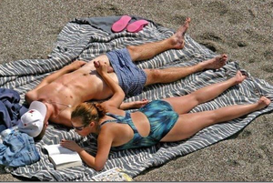 It's either a fascinating book or she's reading the manual