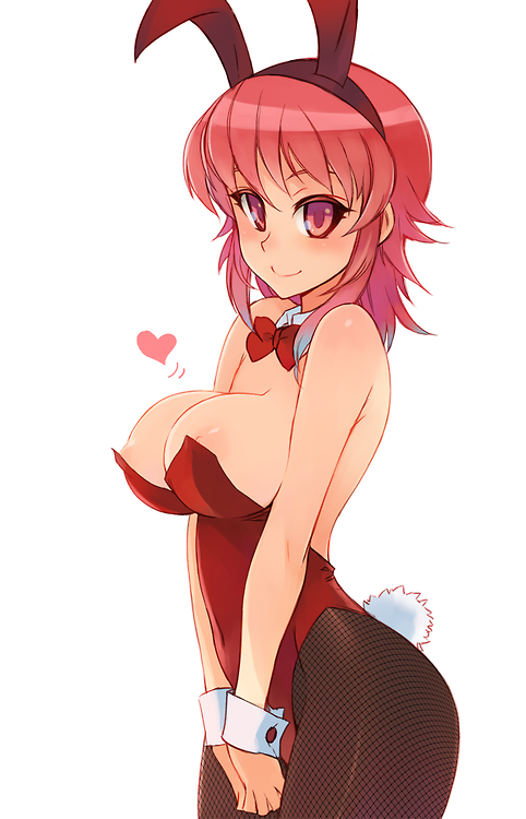 big redhead teen tits in bunny-girl outfit