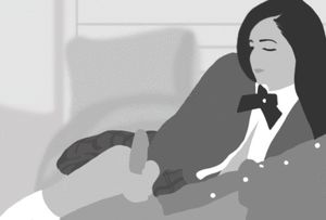 Schoolgirl’s drawn handjob