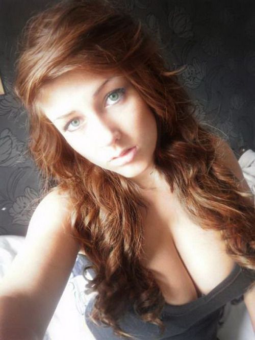 big tits redhead