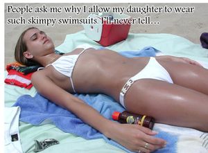 Daughter at the beach