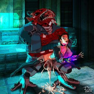 Miranda Lawson VS Shadow Broker by Studio-Pirrate