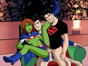Miss Martian v Superman and Superboy by MisterMultiverse